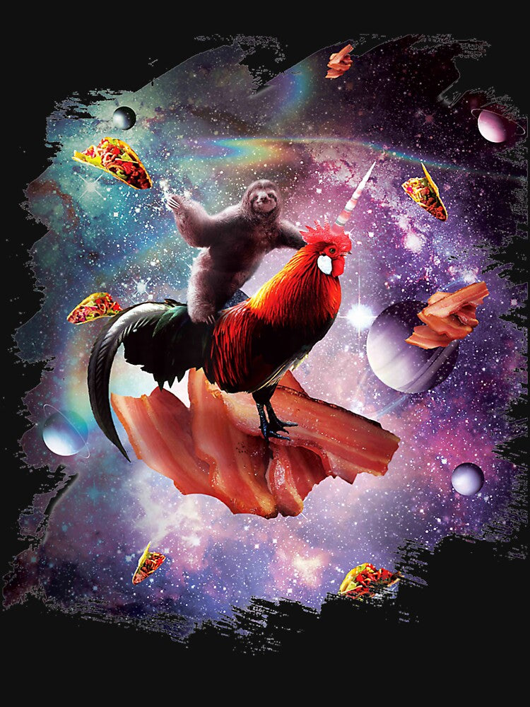 Sloth Chicken Unicorn Bacon Taco by nancyholly T-Shirts, Hoodie, Sweatshirt | BlankRebels.com (Image 3)
