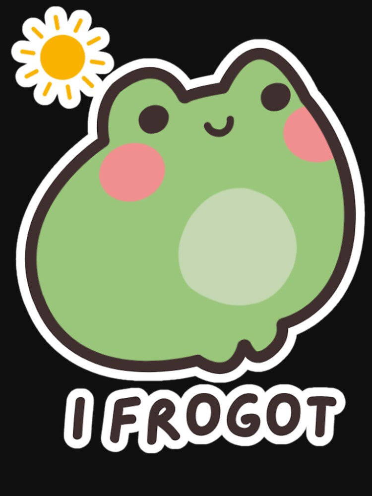 I Frogot Cute Frog Meme by AlvinCalderon T-Shirts, Hoodie, Sweatshirt | BlankRebels.com (Image 3)