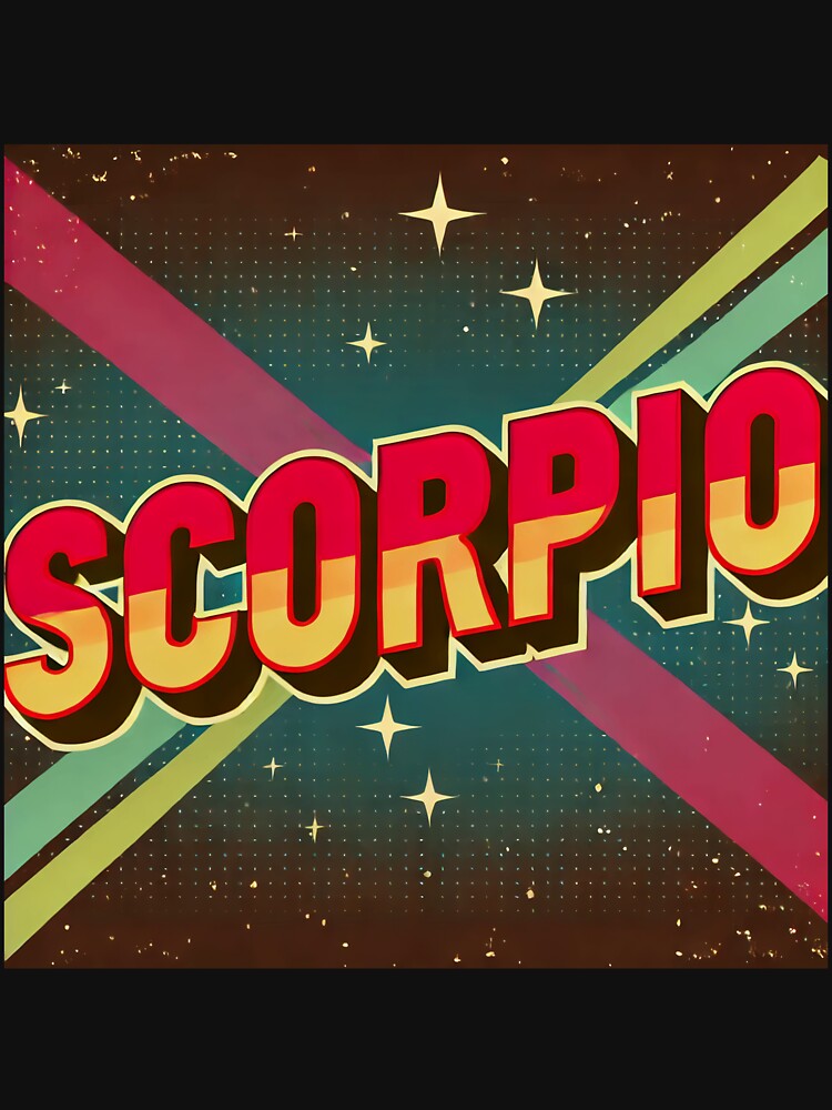 Scorpio Retro Zodiac Sign by Sototos® ⭐⭐⭐⭐⭐ T-Shirts, Hoodie, Sweatshirt | BlankRebels.com (Image 3)