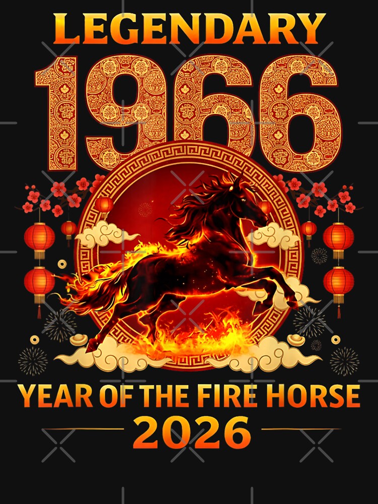 Year of The Horse Lunar Chinese New Year Fire Horse 2026 by ivotee T-Shirts, Hoodie, Sweatshirt | BlankRebels.com (Image 3)