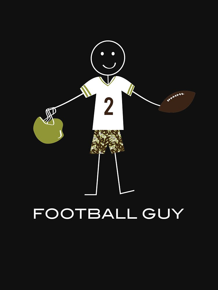 Funny Football Guy Illustrated Football Player by whyitsme T-Shirts, Hoodie, Sweatshirt | BlankRebels.com (Image 3)