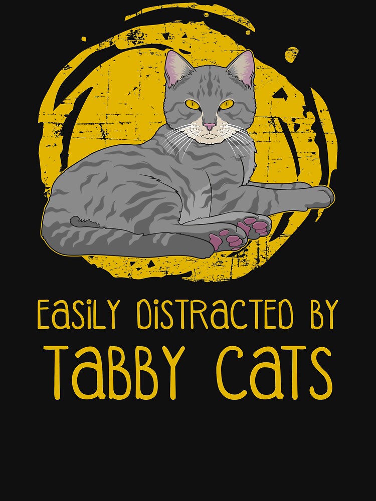 Easily Distracted Tabby Cats Lover T-Shirts, Hoodie, Sweatshirt