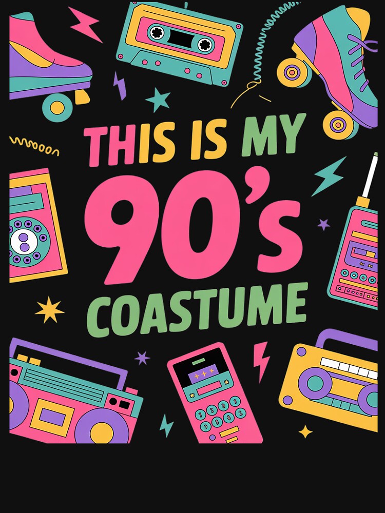 This Is My 90s Costume 90's style Nineties Party 1 by angolinnArt T-Shirts, Hoodie, Sweatshirt | BlankRebels.com (Image 3)