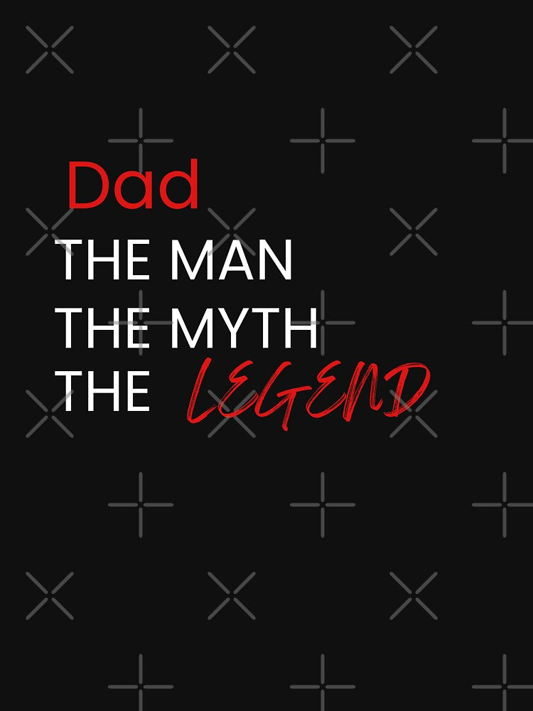 Dad, The Man, The Myth, The Legend (Red & White) by Pfienix T-Shirts, Hoodie, Sweatshirt | BlankRebels.com (Image 3)