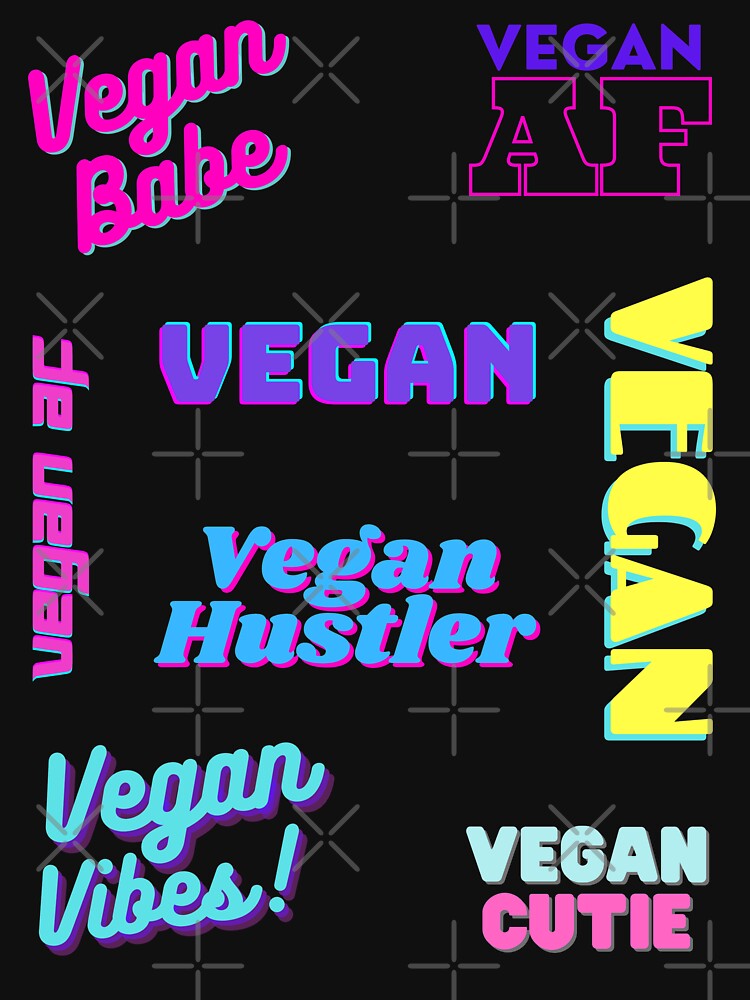 Cutie Hustler Vegan AF Babe Awesome Pack by Vegginitup T-Shirts, Hoodie, Sweatshirt | BlankRebels.com (Image 3)