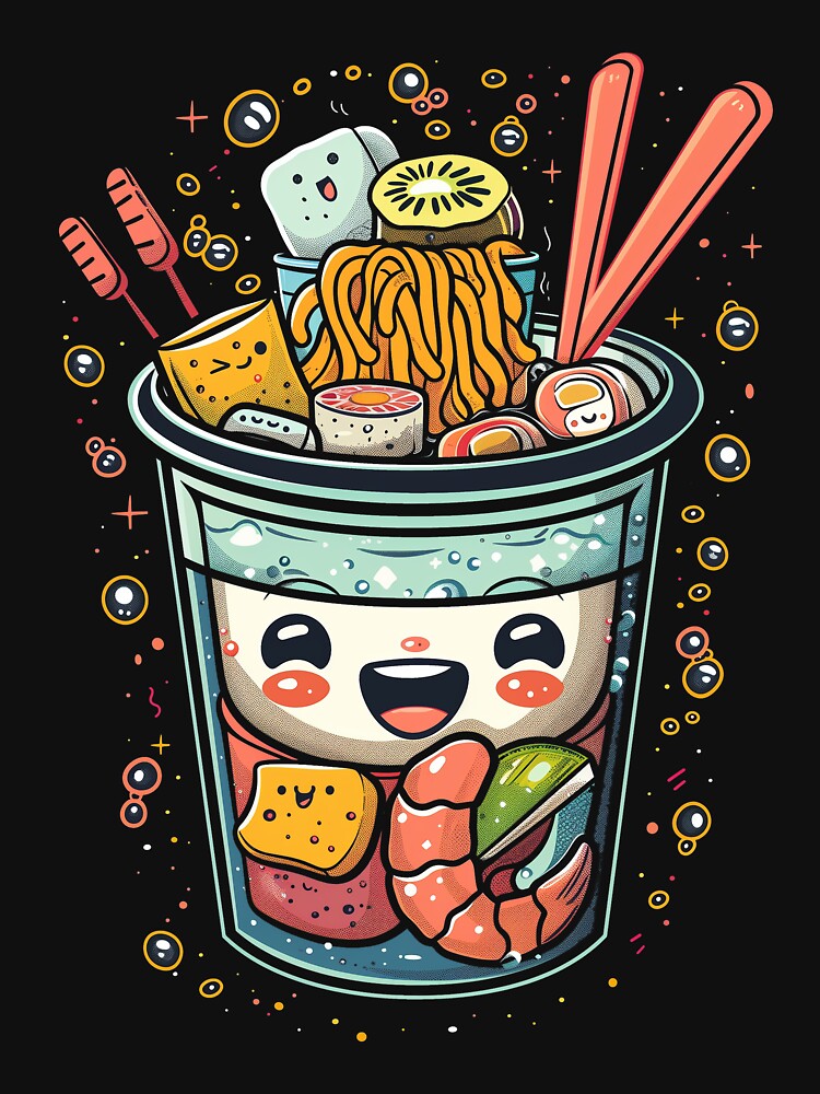 Kawai Food by nomiraclehere T-Shirts, Hoodie, Sweatshirt | BlankRebels.com (Image 3)