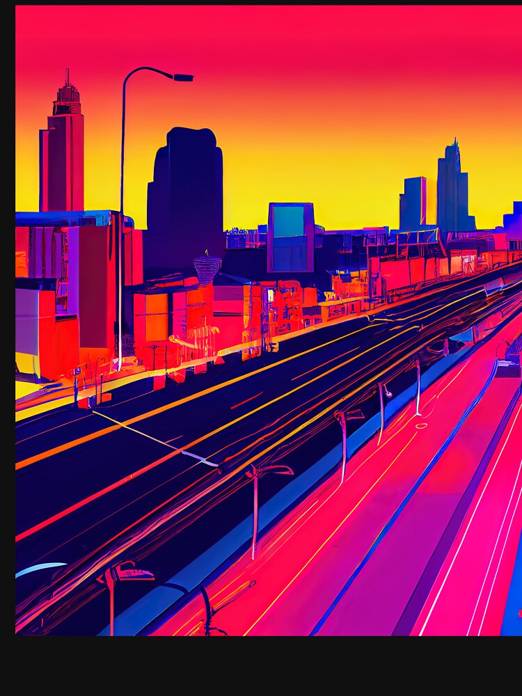 Newark Neon Vaporwave by ComicsFactory T-Shirts, Hoodie, Sweatshirt | BlankRebels.com (Image 3)