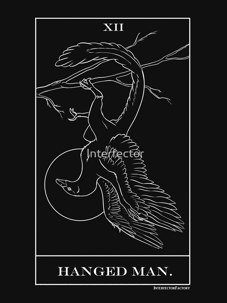 Hanged Man Dinosaur Archeopteryx Tarot T-Shirts, Hoodie, Sweatshirt