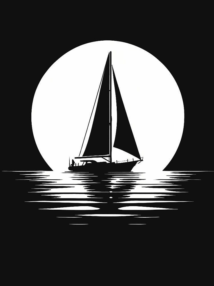 Sailor Sailing Sailboat - Captain Boat Boating Sunset by ClaraTeresa1 T-Shirts, Hoodie, Sweatshirt (Image 3)