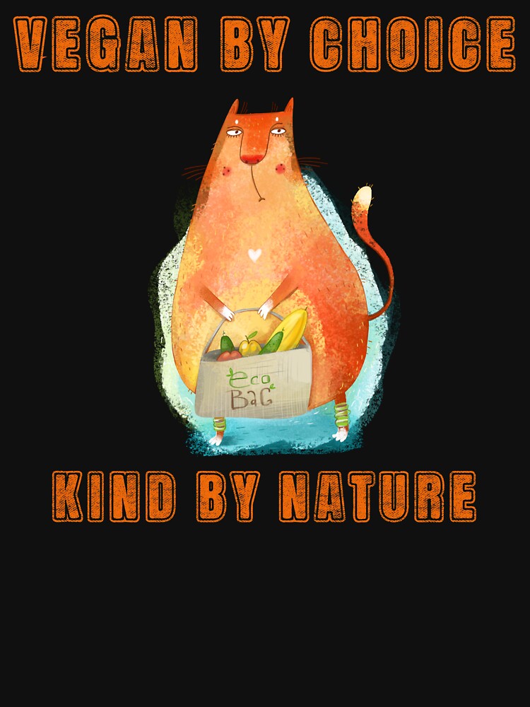 Vegan by Choice Kind by Nature by SunnyFunnyArt T-Shirts, Hoodie, Sweatshirt | BlankRebels.com (Image 3)