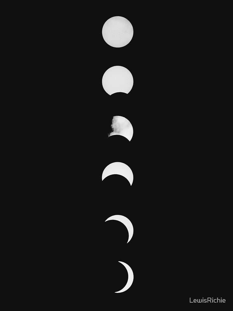 The moon cycle at an eclipse by LewisRichie T-Shirts, Hoodie, Sweatshirt | BlankRebels.com (Image 3)