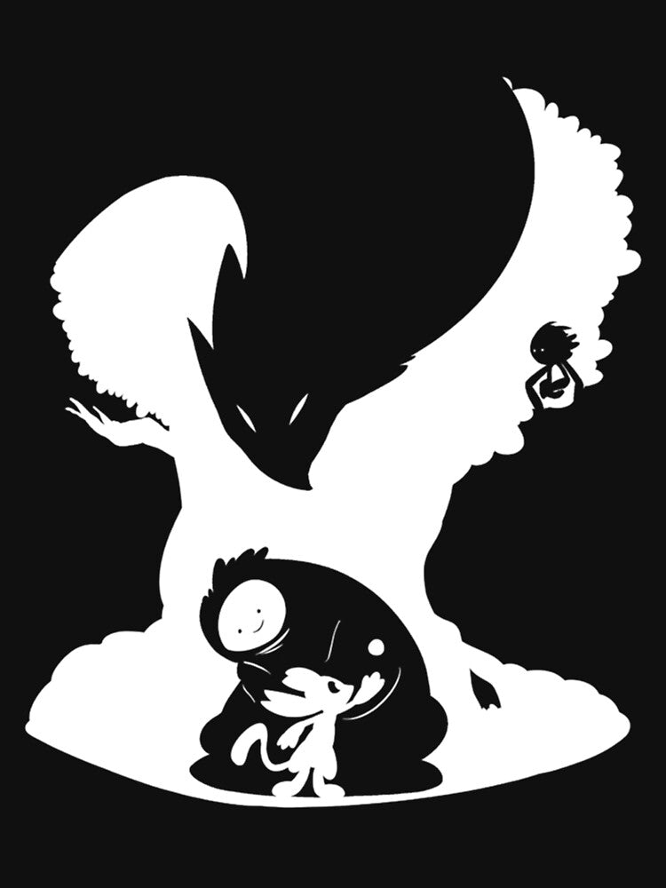 black and white Ori and the Blind Forest action game by Winston4Clark T-Shirts, Hoodie, Sweatshirt (Image 3)