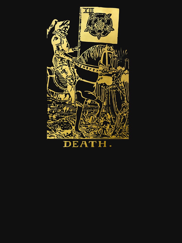 Tarot Card Death Gold Deck by Michallandsberg T-Shirts, Hoodie, Sweatshirt | BlankRebels.com (Image 3)