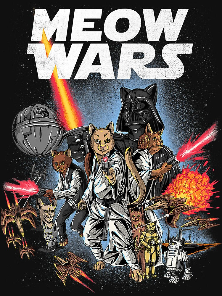 Cat Shirt Meow Wars Funny Cat Wars Shirt Cat T-Shirt by traceyk3cch Hoodie, Sweatshirt | BlankRebels.com (Image 3)