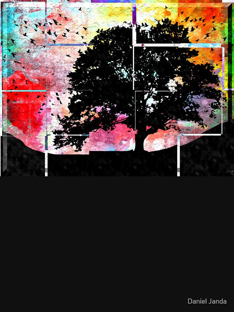 Tree Grunge in Tiles by Daniel Janda T-Shirts, Hoodie, Sweatshirt | BlankRebels.com (Image 3)