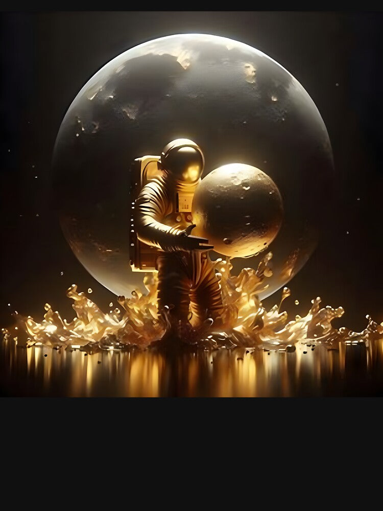 HODL To The Moon - Astronaut Crypto Art by Samthecreator01 T-Shirts, Hoodie, Sweatshirt | BlankRebels.com (Image 3)
