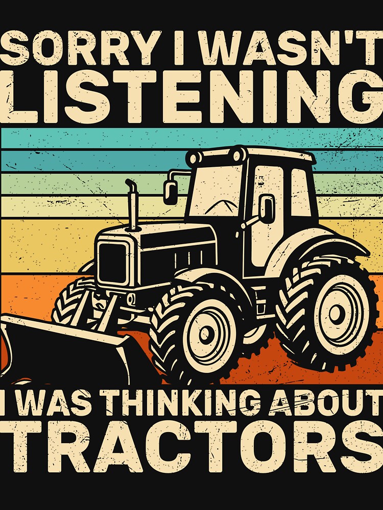 Thinking About Tractors Funny Farm Quote by KroghDs T-Shirts, Hoodie, Sweatshirt | BlankRebels.com (Image 3)