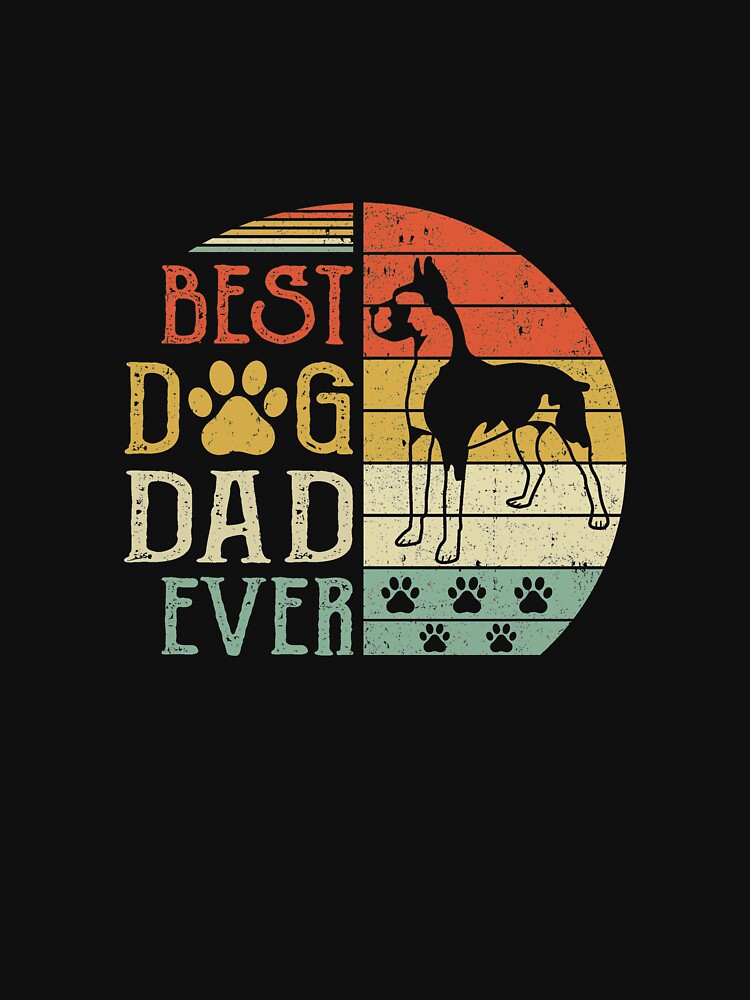Boxer Best Dog Dad Ever Vintage Father's Day Retro by cadieuxart T-Shirts, Hoodie, Sweatshirt | BlankRebels.com (Image 3)