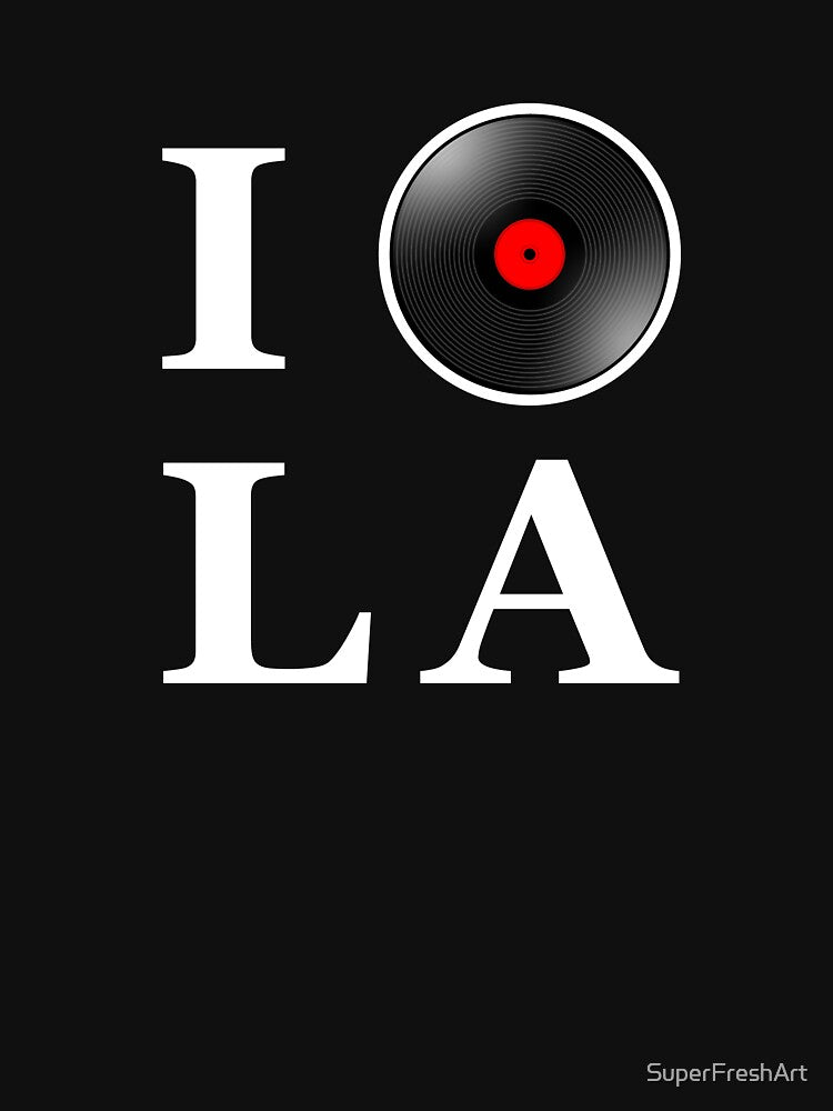 DJ Vinyl Record I Spin LA Gift by SuperFreshArt T-Shirts, Hoodie, Sweatshirt | BlankRebels.com (Image 3)