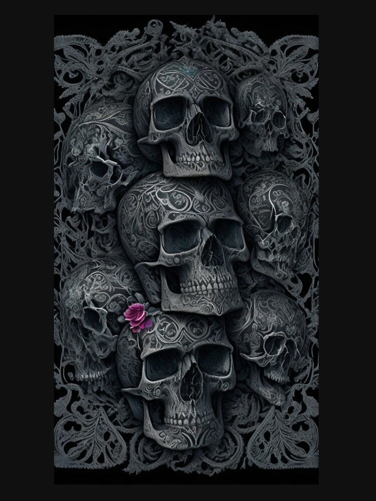 Skull Face #03 by Mr Tony T-Shirts, Hoodie, Sweatshirt | BlankRebels.com (Image 3)