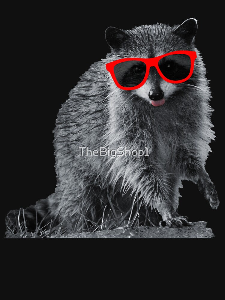 Little Raccoon Buddy With Sunglasses by TheBigShop1 T-Shirts, Hoodie, Sweatshirt | BlankRebels.com (Image 3)