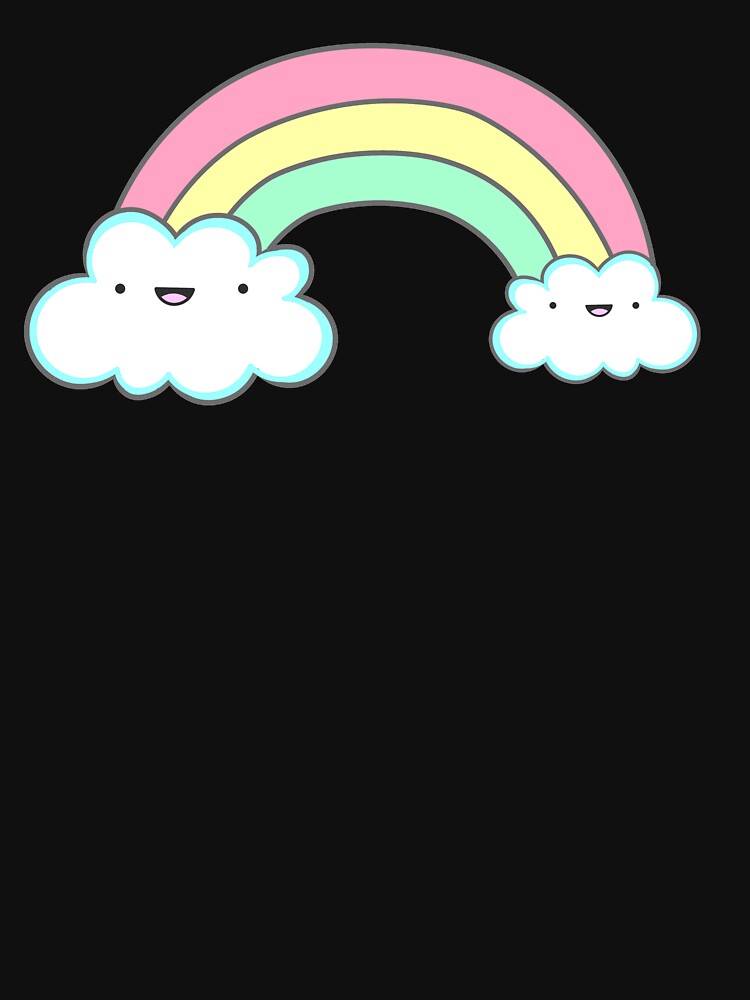 Kawaii Rainbow by AutonomousN T-Shirts, Hoodie, Sweatshirt | BlankRebels.com (Image 3)