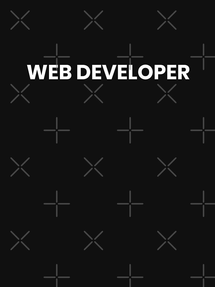 Web Developer, Typography, Sticker, Hoodie, T-Shirt, text only design by ShaykhUmer Sweatshirt | BlankRebels.com (Image 3)