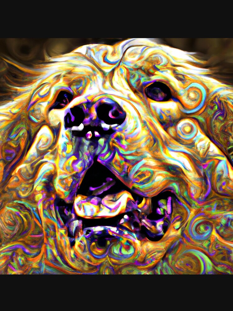 Tribal Golden Retriever Dog Art 1 by DiatomDesigns T-Shirts, Hoodie, Sweatshirt | BlankRebels.com (Image 3)