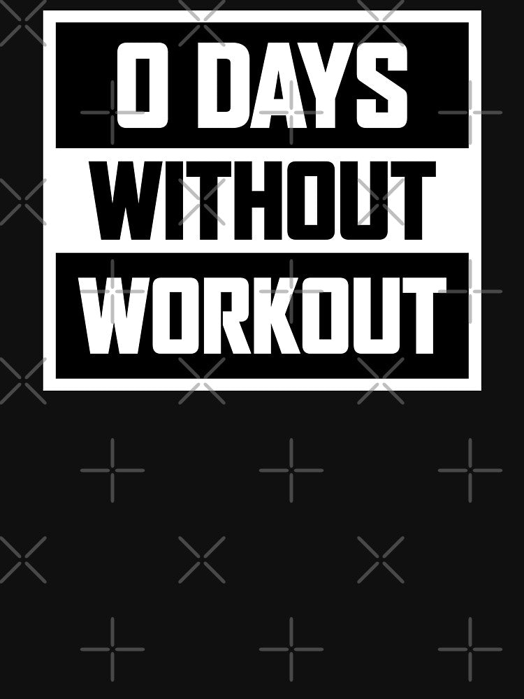 0 Days Without Workout - A Great Workout Clears Your Mind - Dedicate Yourself To Becoming Your Best - Design... (Image 3)