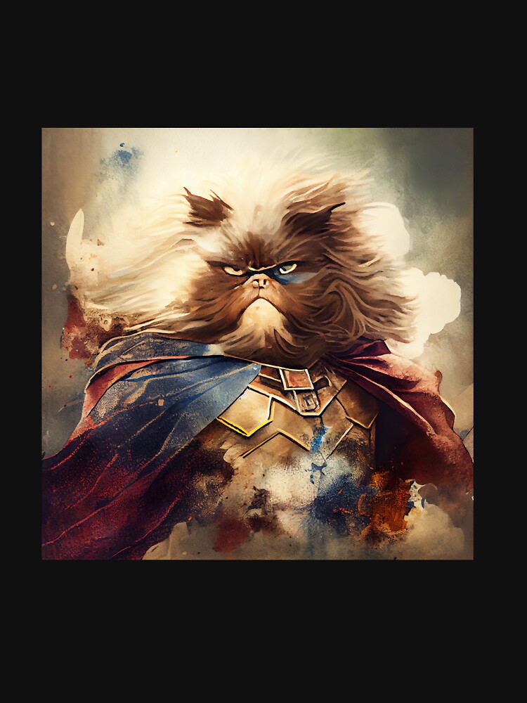 Persian Cat Superhero by EmilyDayDreams T-Shirts, Hoodie, Sweatshirt | BlankRebels.com (Image 3)