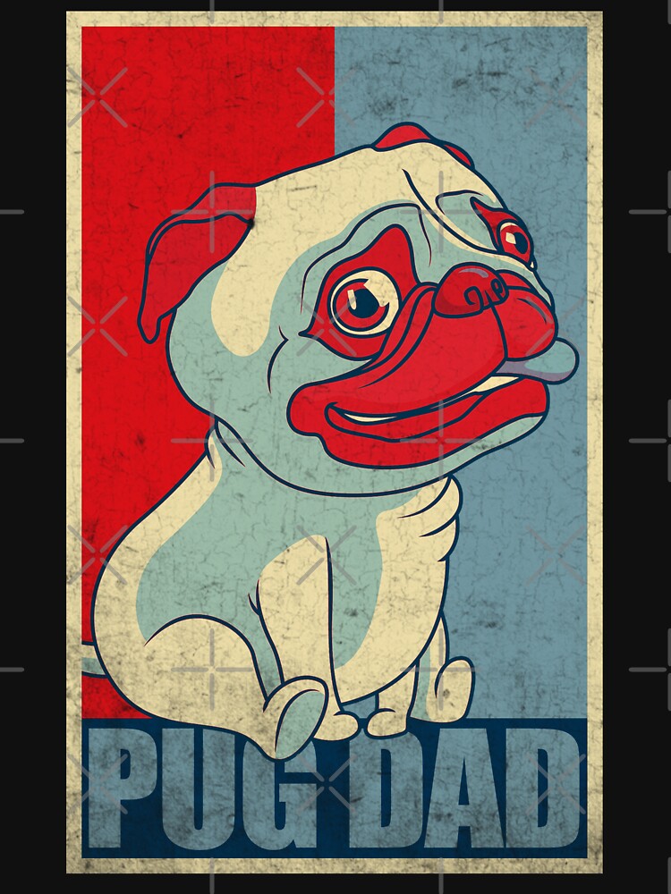 Vintage Pug Dad by Africanob T-Shirts, Hoodie, Sweatshirt | BlankRebels.com (Image 3)