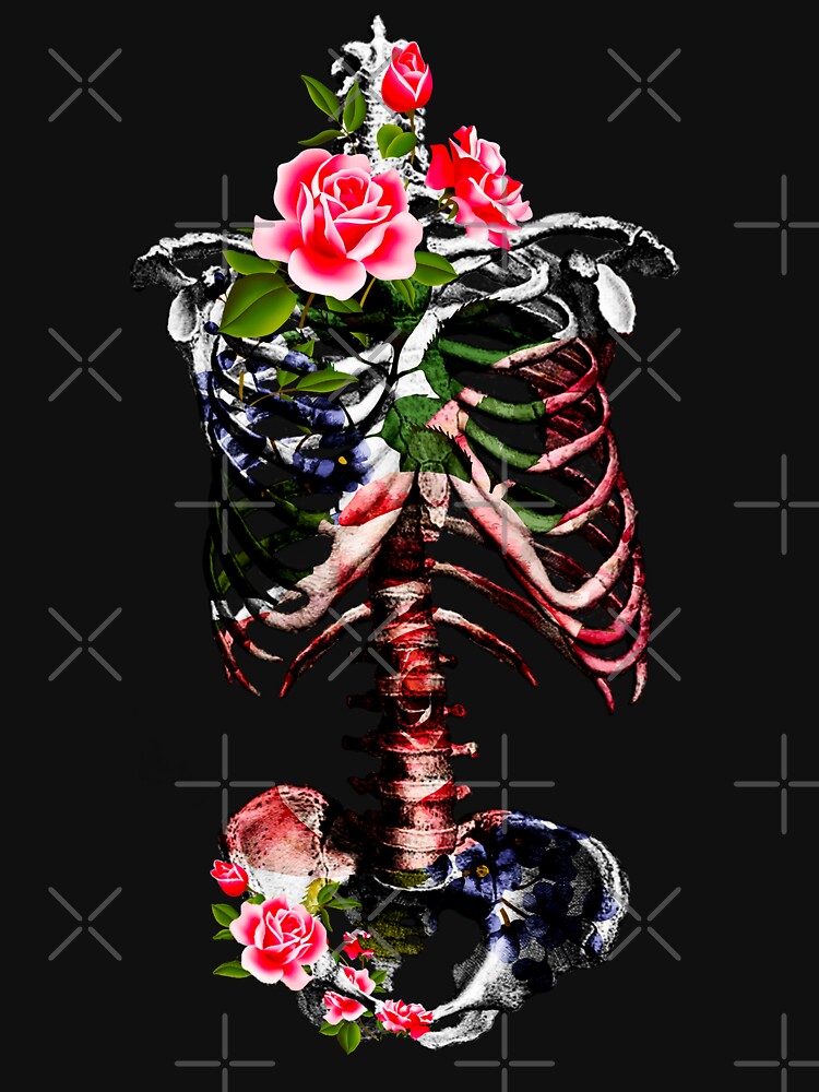 Aesthetic Gothic Cottagecore skeleton by Gothic Fantasy T-Shirts, Hoodie, Sweatshirt | BlankRebels.com (Image 3)