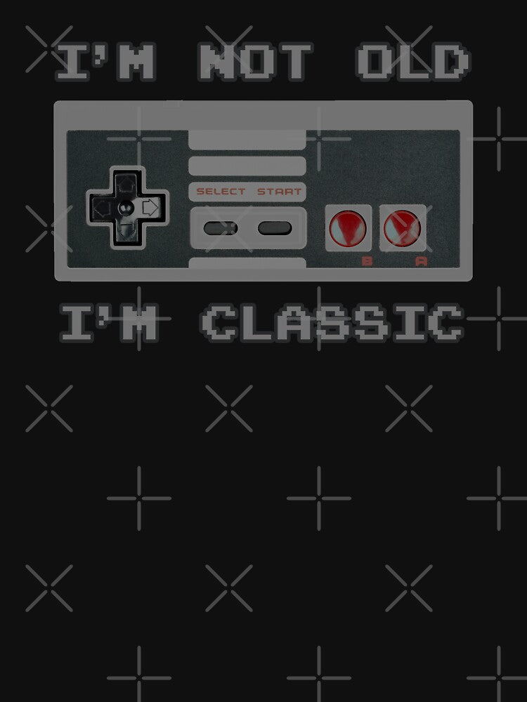 Retro Gaming "I'm Not Old I'm Classic" design by JDMTees