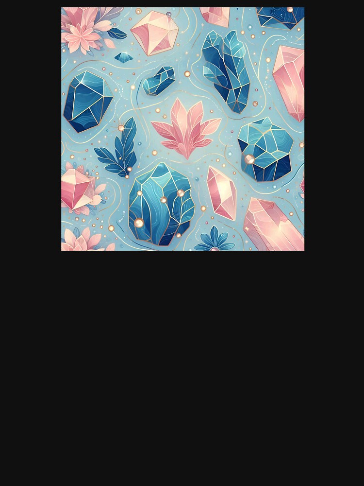 Blue Quartz Seamless Pattern by Thedigital91 T-Shirts, Hoodie, Sweatshirt | BlankRebels.com (Image 3)
