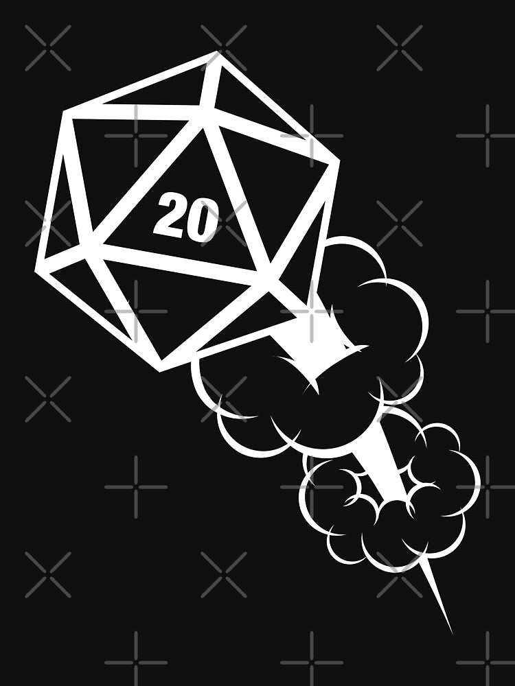 Polyhedral D20 Dice Critical Hit by pixeptional T-Shirts, Hoodie, Sweatshirt | BlankRebels.com (Image 3)