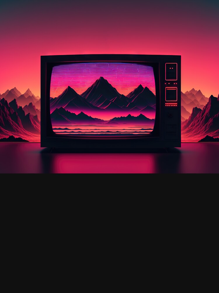 The Channel of the Future: A Synthwave Transmission by Mullet Monkey T-Shirts, Hoodie, Sweatshirt | BlankRebels.com (Image 3)