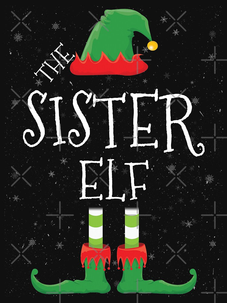 Sister Elf Family Matching Christmas Group Funny Gift by DavisHasari T-Shirts, Hoodie, Sweatshirt | BlankRebels.com (Image 3)