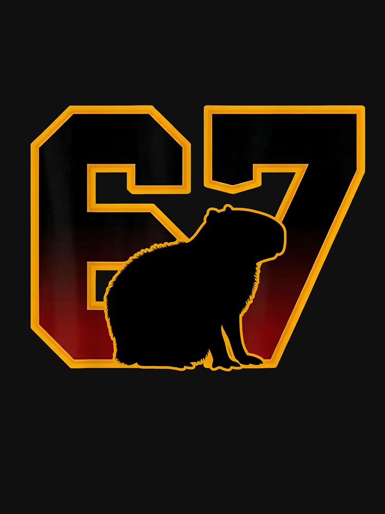 Capybara 67 Six Seven Varsity Shirt T-Shirts, Hoodie, Sweatshirt