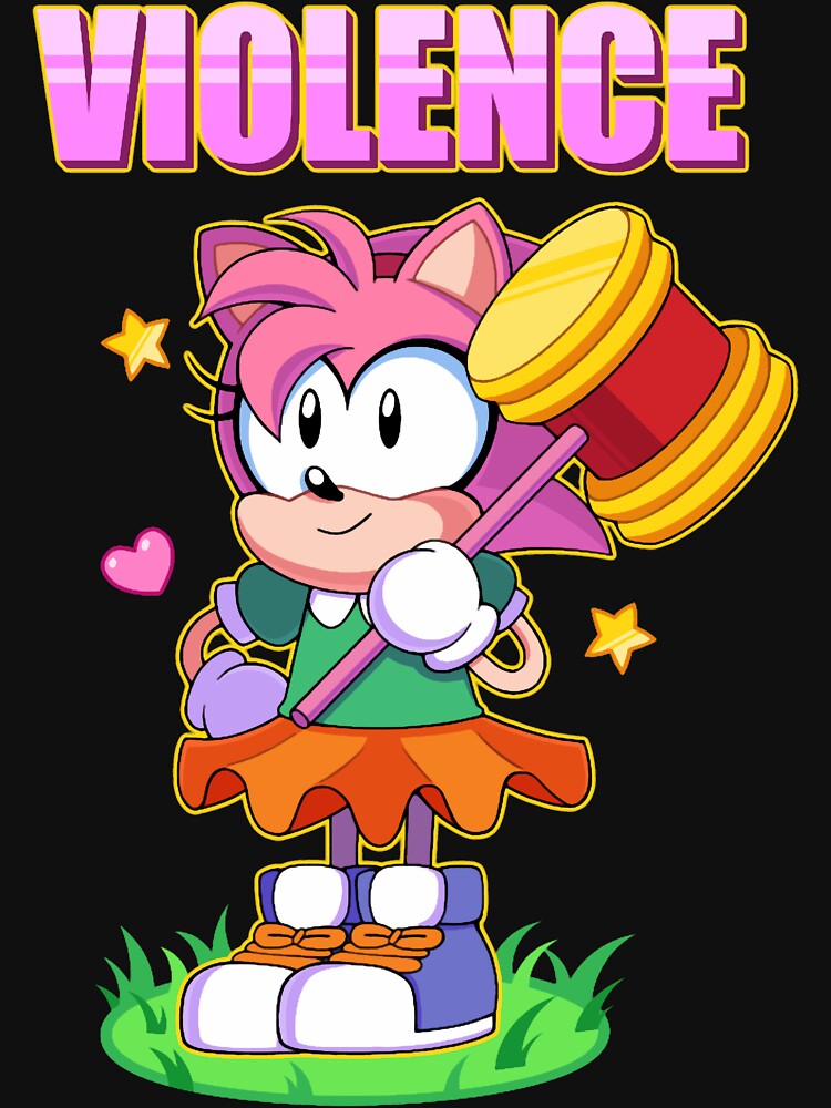 Amy Rose VIOLENCE Classic T-Shirt by traceyjamiedap