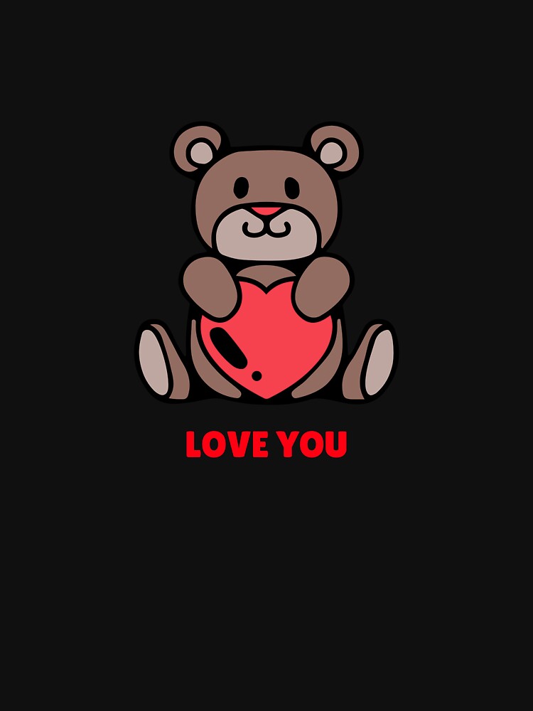 Love You Teddy by PucksPlace T-Shirts, Hoodie, Sweatshirt | BlankRebels.com (Image 3)