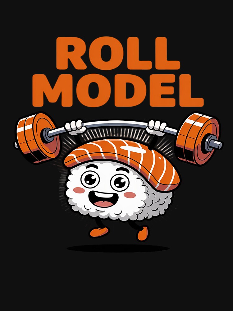 Funny Sushi Roll Model Gym Workout Fitness by HORIZBoutique T-Shirts, Hoodie, Sweatshirt | BlankRebels.com (Image 3)