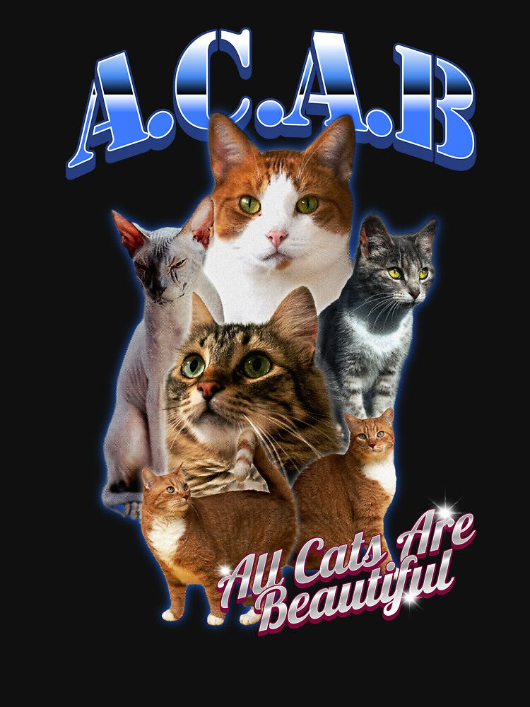 ACAB All Cats Are Beautiful – Cat Lover Multi Breed Cute Cat Design by husleArt12 T-Shirts, Hoodie, Sweatshirt (Image 3)