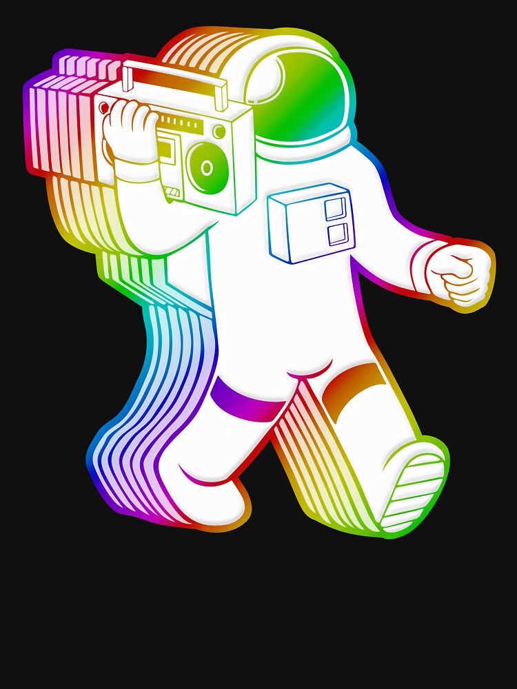 Rainbow Astronaut by PuttySmuggler T-Shirts, Hoodie, Sweatshirt | BlankRebels.com (Image 3)