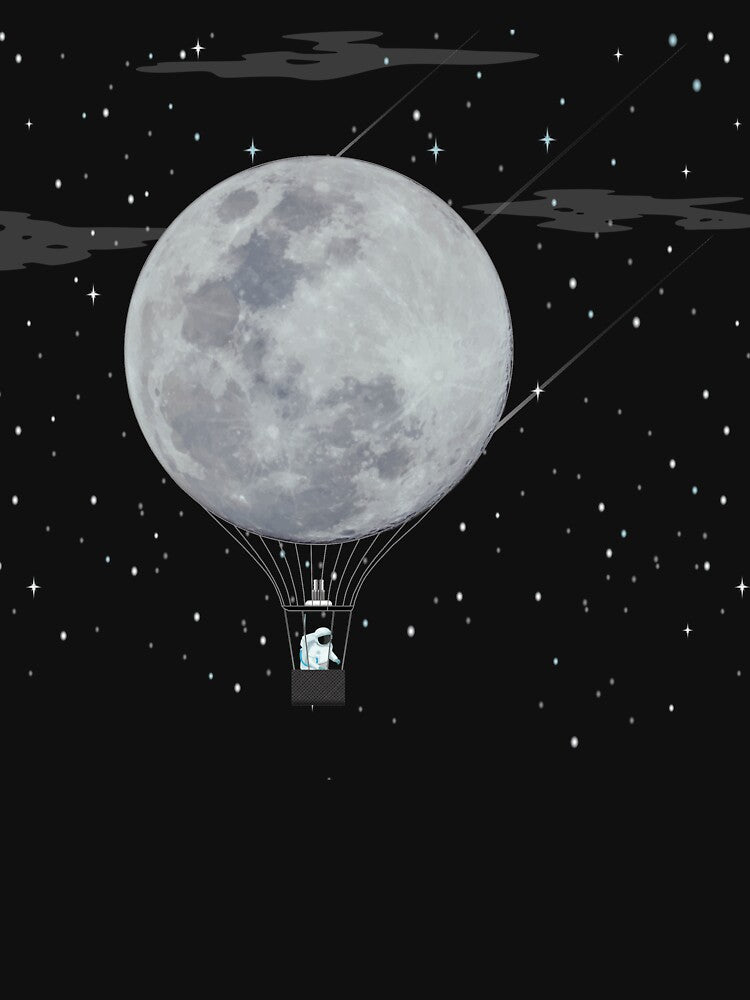 Moon in space by derradji T-Shirts, Hoodie, Sweatshirt | BlankRebels.com (Image 3)