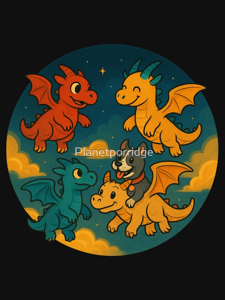 Cool Dragon Design by Planetporridge T-Shirts, Hoodie, Sweatshirt | BlankRebels.com (Image 3)