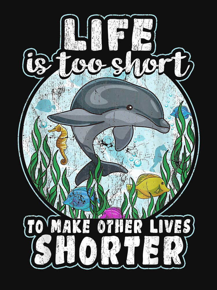 Self Improve T Quote Dolphin Ocean Fish by aliceshe T-Shirts, Hoodie, Sweatshirt | BlankRebels.com (Image 3)