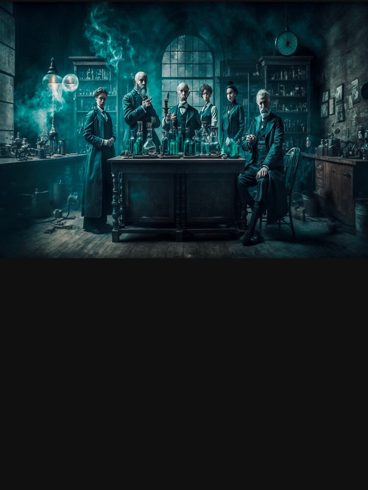 Victorian Gothic Mad Scientists in a Creepy Laboratory by DoctorRot T-Shirts, Hoodie, Sweatshirt | BlankRebels.com (Image 3)