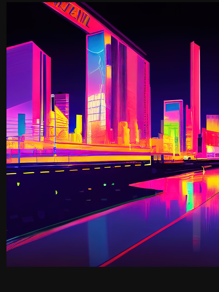Wichita Neon Vaporwave by ComicsFactory T-Shirts, Hoodie, Sweatshirt | BlankRebels.com (Image 3)