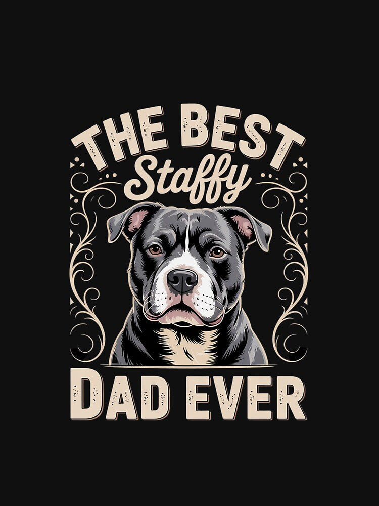 Best Staffy Dad Ever Staffordshire Bull Terrier by EllinoKlemo T-Shirts, Hoodie, Sweatshirt | BlankRebels.com (Image 3)