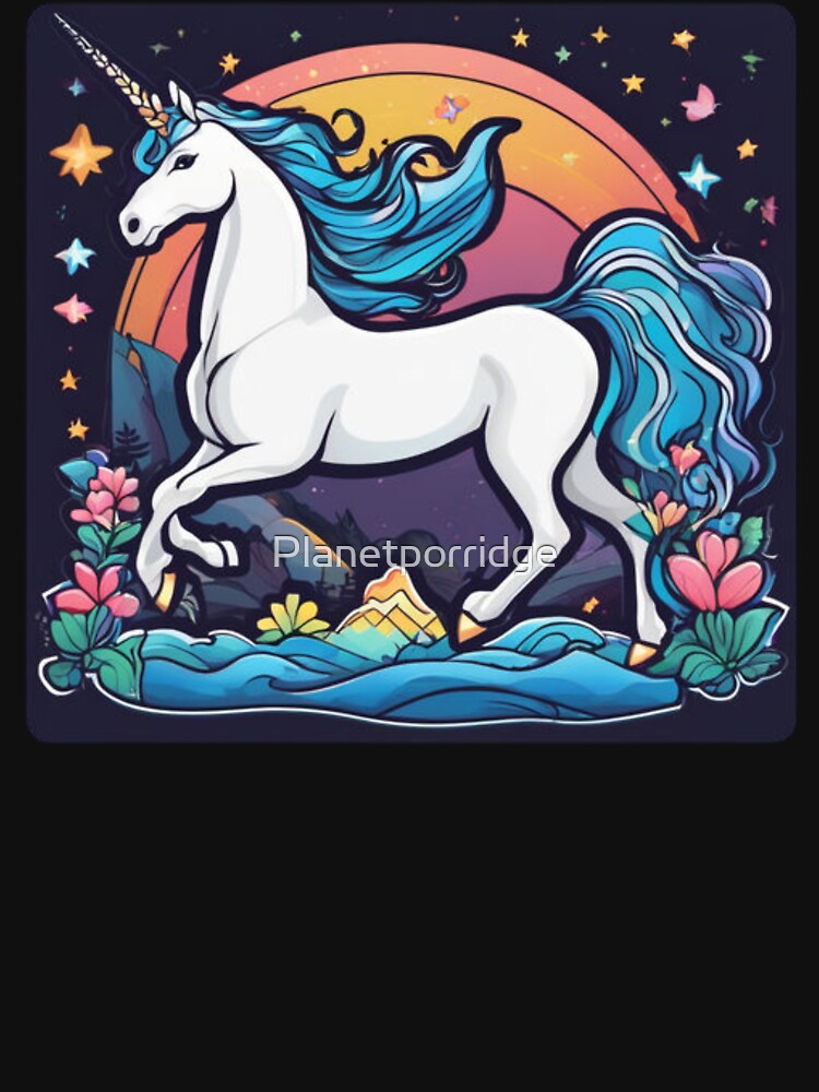 Cool Unicorn Art by Planetporridge T-Shirts, Hoodie, Sweatshirt | BlankRebels.com (Image 3)